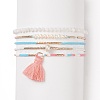 Glass Seed Beads Stretch Bracelet Sets BJEW-JB08955-1