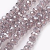Electroplate Glass Beads Strands X-GLAA-K027-PL-A01-1