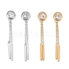 304 Stainless Steel Chain Tassel Earrings EJEW-I248-25-1