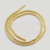 Electroplate Non-magnetic Synthetic Hematite Beads Strands X-G-L485-04A-G-3