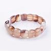 Natural Agate Stretch Bracelets BJEW-F254-G13-2