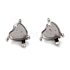 Non-Tarnish 304 Stainless Steel Stud Earring Settings LS-STAS-B004-08P-E-1