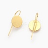 Brass Earring Hooks KK-A093-G-NF-2