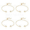 Rack Plating Adjustable Brass Slider Bracelets YS-TAC0001-13G-1