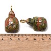 Natural & Synthetic Mixed Stone Carved Pendants G-H357-03G-4