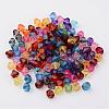 Faceted Bicone Transparent Acrylic Beads DBB12MM-2