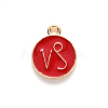 Alloy Enamel Pendants X-ENAM-S124-01A-07E-2
