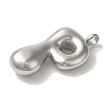 Non-Tarnish 304 Stainless Steel Pendants STAS-M017-08P-17-2