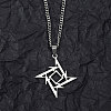 Non-Tarnish 201 Stainless Steel Pendant Necklaces for Man NJEW-Q336-02F-P-2