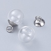 Plastic Bead Cap Pendant Bails KY-K003-02A-4