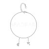 925 Sterling Silver Anklets AJEW-BB60881-A-1