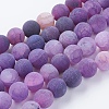 Natural Weathered Agate Beads Strands G-G589-8mm-06-1