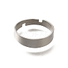 Adjustable 304 Surgical Stainless Steel Cuff Ring Settings STAS-F311-21P-02-2