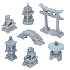7Pcs 6 Styles Resin & PVC Statues DJEW-NB0001-55-1