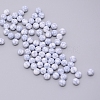 Resin Round Beads MRMJ-WH0068-34D-02-2