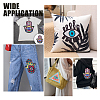 4Pcs 4 Style Computerized Embroidery Cloth Self Adhesive Sequins Patches DIY-AR0002-42-6