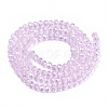 Electroplate Glass Beads Strands EGLA-A044-T4mm-A10-2