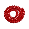 Opaque Solid Color Imitation Jade Glass Beads Strands X-EGLA-A044-P6mm-D15-2
