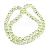 Electroplate Baking Paint Transparent Glass Beads Strands GL-CBA2ED2-05H-3