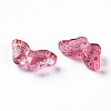 Transparent Spray Painted Glass Beads GLAA-S190-018A-02-3