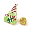 Christmas Frog with Bell Alloy Enamel Pins for Backpack Clothes JEWB-A024-01A-3