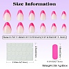 ABS Plastic Full Cover Press On False Nails DIY-CJC0006-12B-8