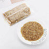 Plated Glass Bugle Beads SEED-S046-01B-22B-6