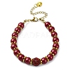 Glass Imitation Pearl Beaded Bracelets for Women BJEW-JB10034-04-1