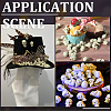 200Pcs Mini Resin Skull Display Decorations FIND-SP0005-58A-6