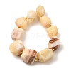 Raw Rough Natural Yellow Jade Beads Strands G-Z087-B22-3