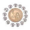 Tarnish Resistant 304 Stainless Steel 8-Petal Flower Bead Caps STAS-J011-03-2