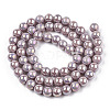 Electroplate Opaque Glass Beads Strands GLAA-T032-P10mm-AB07-2