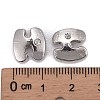 Letter Slider Beads for Watch Band Bracelet Making ALRI-O012-H-NR-3