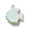 Opaque Resin Pendants X-RESI-D055-095P-3