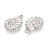 304 Stainless Steel Pendants X-STAS-T065-35P-2