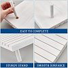 7-Slot Wooden Place Card Display Stands ODIS-WH0029-52D-3