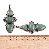 Natural Green Aventurine Pendants G-Q158-04-10-3