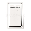 Rectangle Paper One Pair Earring Display Cards with Hanging Hole CDIS-C005-01-1