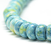 Synthetic Ocean White Jade Beads Strands G-S257-5x10mm-07-3
