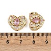 Brass Pave Cubic Zirconia Multi-strand Links ZIRC-F145-08G-02-3