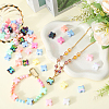 60Pcs UV Plated Acrylic Beads SACR-SP0001-18-3