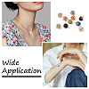 10pcs 5 colors Cat Eye Glass Charms CE-FW0001-01-9