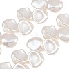Electroplated Glass Pearl Beads Strands GL-CBA64F3-02-1