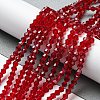 Transparent Glass Beads Strands EGLA-A039-T4mm-D-M-5
