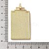 Brass Micro Pave Cubic Zirconia Pendant with Enamel KK-H458-02G-D01-3