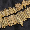 Dyed Natural Quartz Crystal Nuggets Graduated Beads Strands G-F214-19A-1