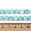 Dyed Natural White Jade Beads Strands G-T139-8mm-60-14-5
