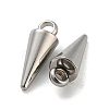 Non-Tarnish Rack Plating 201 Stainless Steel Charms STAS-S119-110P-2