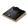 Wood Coverd with PU Leather Necklace Display Pedestals ODIS-C010-05-1