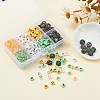 414Pcs 8 Style Heart & Flat Round Opaque/Transparent Acrylic Beads MACR-YW0001-46-6